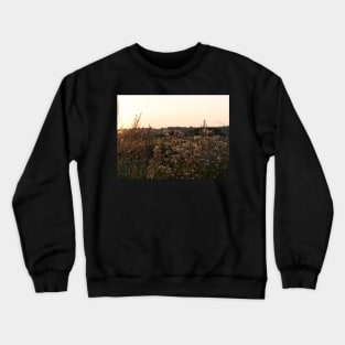 Dramatic colours on plants at sunset or sundown Crewneck Sweatshirt